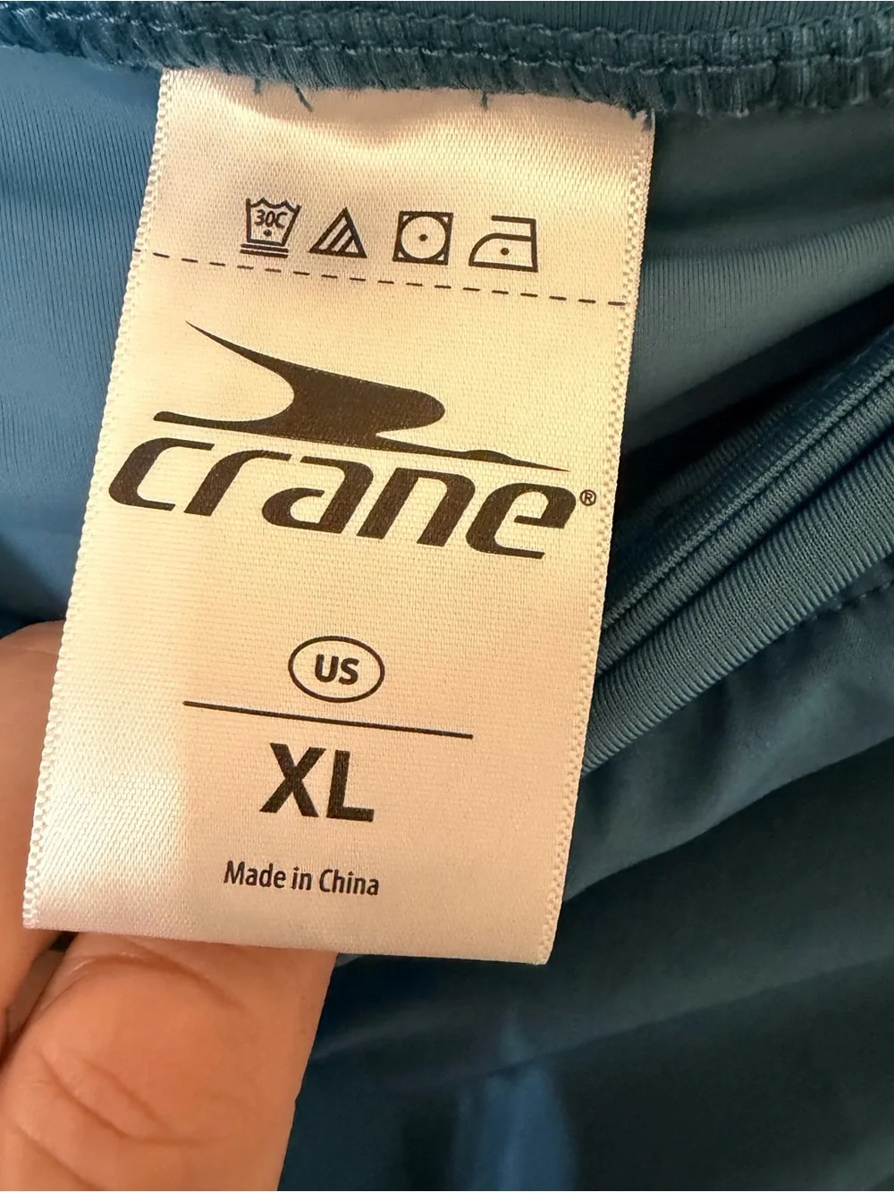 Crane Women’s XL Blue Athletic Skort Pull-On Elastic Waist Solid Short